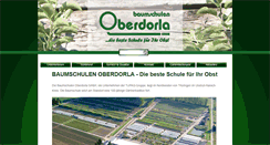 Desktop Screenshot of baumschulen-oberdorla.de