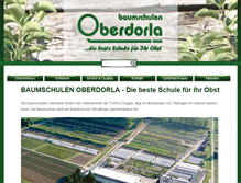 Tablet Screenshot of baumschulen-oberdorla.de